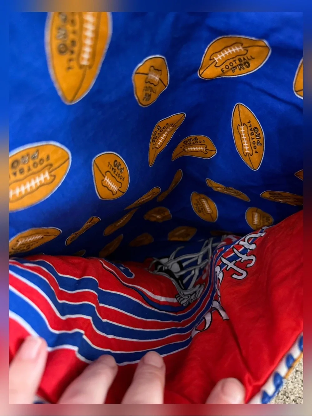 NFL Football Team Hand Made Throw Quilt Blanket